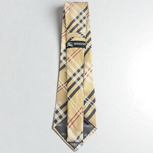 Burberry Vintage‎ 100% Silk Nova Check Menswear Scarf